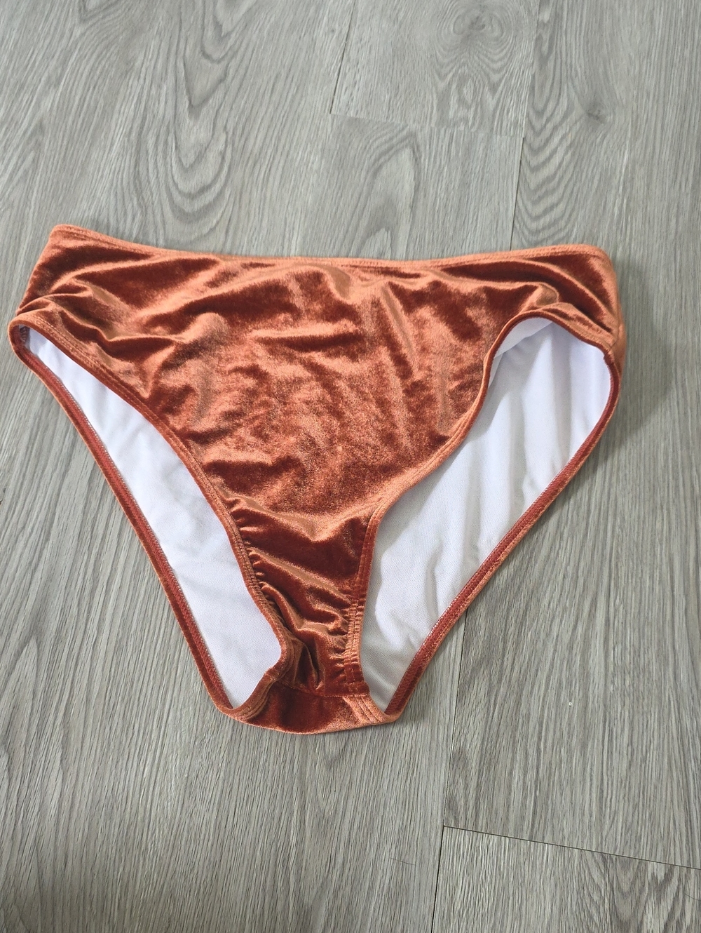 111 - SHEIN Copper Velvet Bikini Bottoms